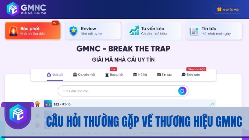 Câu hỏi thường gặp về thương hiệu GMNC